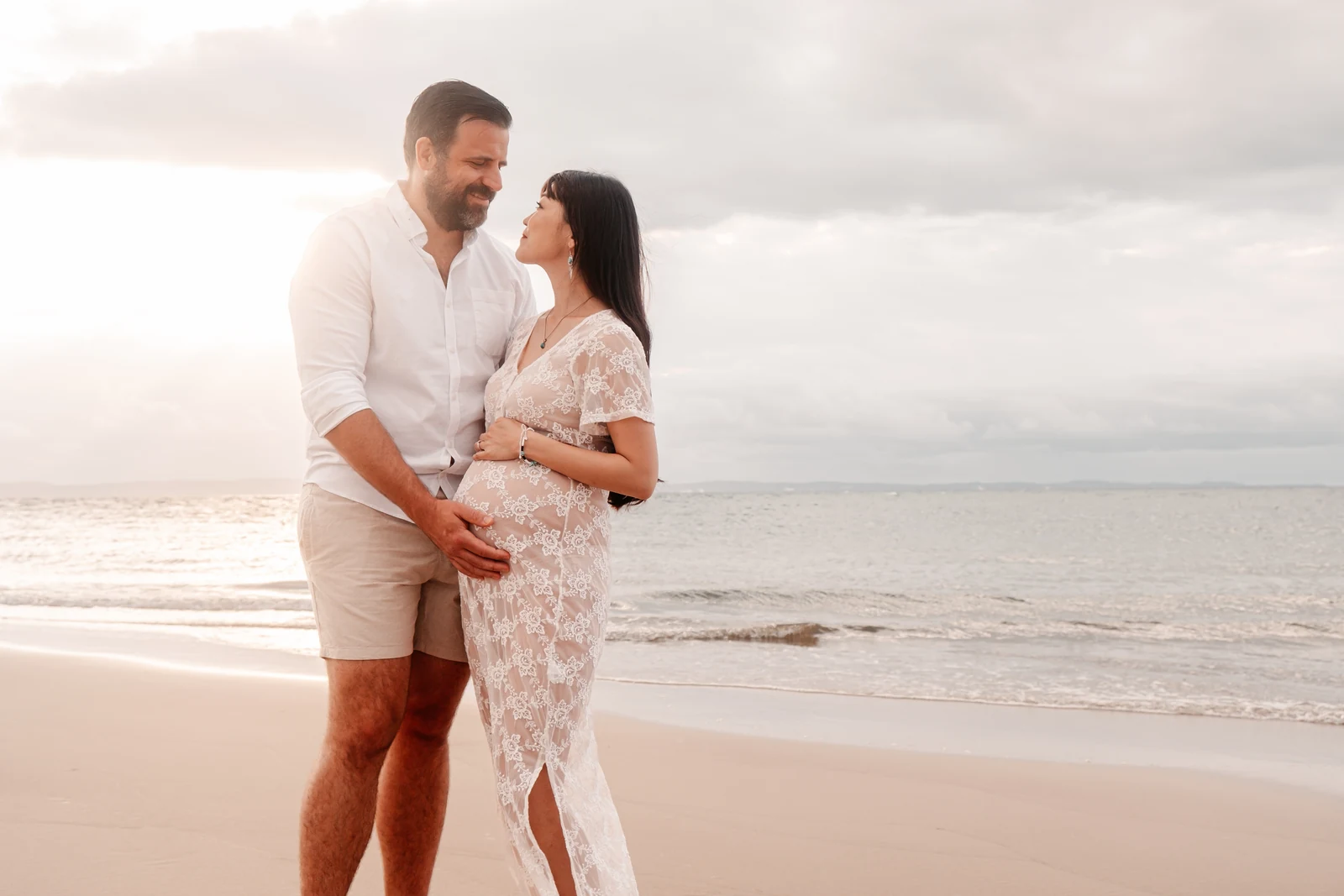 Maternity portrait of husband and wife